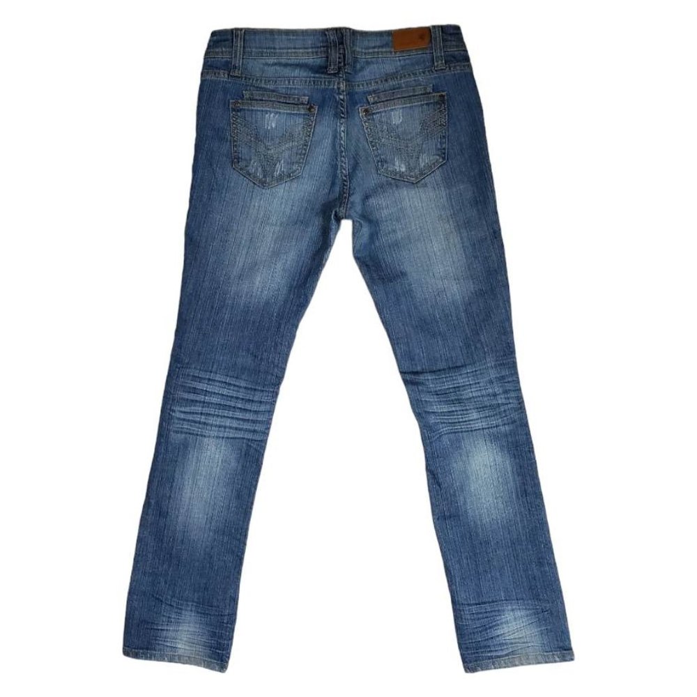 Vigoss Boyfriend Mid-Rise Ripped Tapered Jeans Sz 5 - Picture 3 of 9